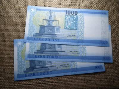 1000 forint 2021 JH , 3 db sorszámkövető  UNC