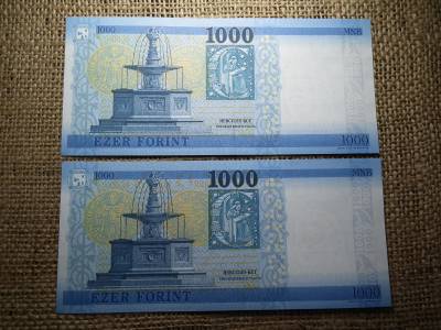 1000 forint 2023 JL , 2 db sorszámkövető UNC