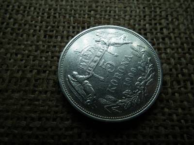 Ezüst 5 korona 1909 KB 