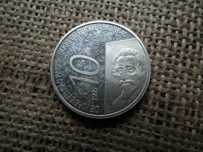 Hollandia , ezüst 10 gulden 1995 , Beatrix Hugo de Groot 