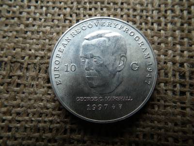 Hollandia , ezüst 10 gulden 1997 , Beatrix Marshall terv
