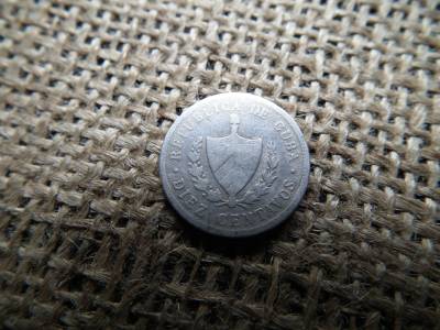 Kuba , ezüst 10 centavos 1915 