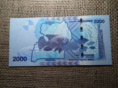 Uganda 2000 shillings 2010 UNC , B1