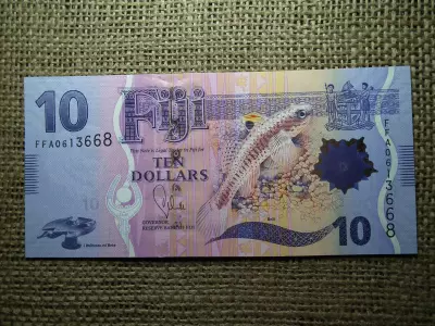 Fiji 10 dollars 2013 , dollár , UNC , B1