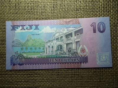 Fiji 10 dollars 2013 , dollár , UNC , B1