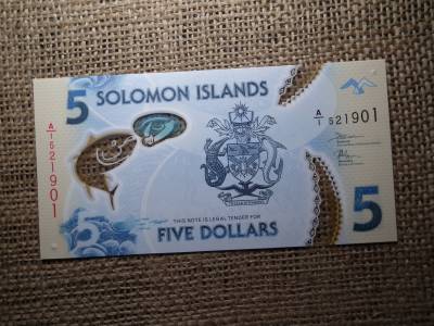 Salamon Szigetek 5 dollars 2019 - 2022 UNC , B1