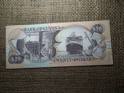 Guyana 20 dollars 1988 - 1996 , dollár , VF , B1