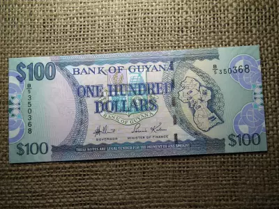 Guyana 100 dollars 2005 - 2022  , dollár , UNC , B1