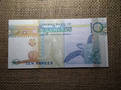 Seychelles 10 rupees 1998 - 2008 , UNC , B1
