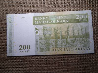Madagaszkár 200 ariary 2004 UNC , B1