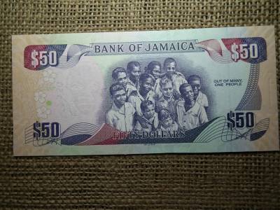 Jamaica 50 dollars 2012 UNC , B1