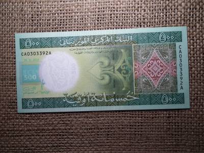Mauritánia 500 cent 2013 UNC ,B1