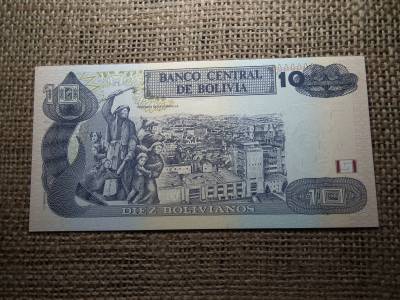 Bolívia 10 bolivianos 2001 - 2008 UNC , B1