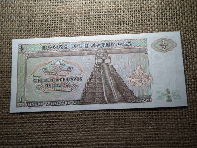 Guatemala 0,50 quetzal 1987 UNC , B1