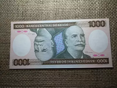 Brazília 1000 cruzeiros 1981 - 1986 UNC , B1