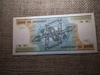 Brazília 1000 cruzeiros 1981 - 1986 UNC , B1