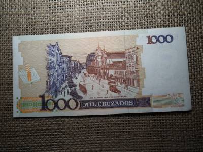 Brazília 1000 cruzeiros 1989 felülbélyegzett  UNC , B1