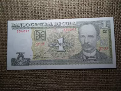 Kuba 1 peso 2009 UNC , B1
