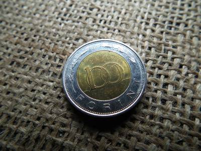 100 forint 1996 bicolor , extra 