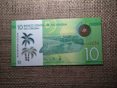 Nicaragua 10 cordobas 2014 UNC , córdobas , C1