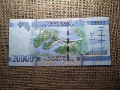 Guinea 20000 francs 2015 UNC , C1