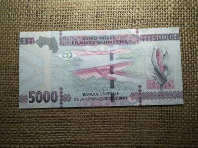 Guinea 5000 francs 2015 UNC , C1