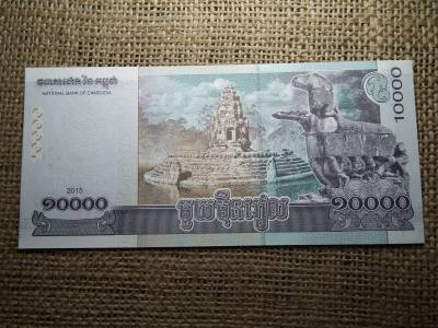 Kambodzsa 10000 riels 2015 UNC , C1