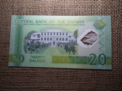Gambia 20 dalasis 2014 UNC , C1