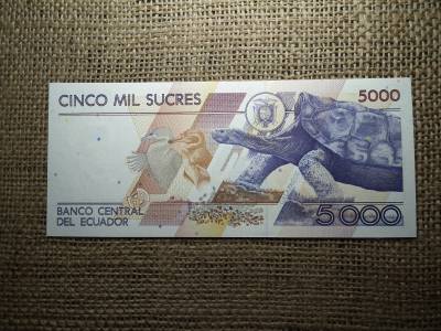 Ecuador 5000 sucres 1999 , UNC , C1