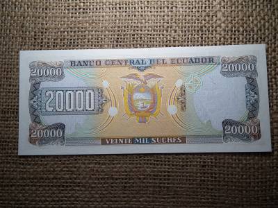 Ecuador 20000 sucres 1999 , UNC , C1