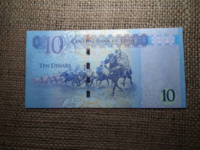 Líbia 10 dinars 2015 UNC , C1