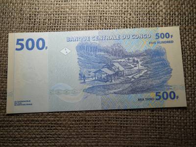 Kongó 500 francs 2002 UNC , C1
