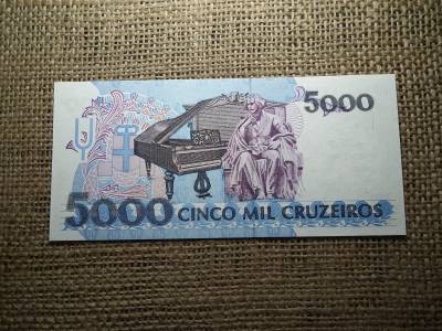 Brazília 5000 cruzeiros 1993 UNC , C1