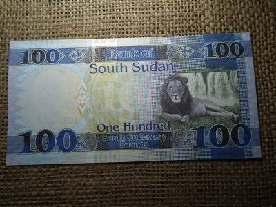 Szudán 100 pounds 2017 , font , UNC , C1