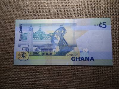 Ghana 5 cedis 2019 UNC , C1