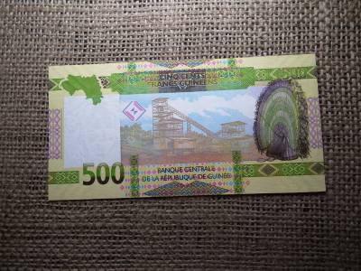 Guinea 500 francs 2018 UNC , C1