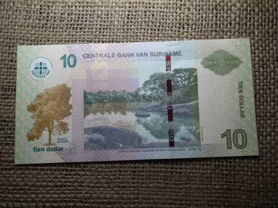Suriname 10 dollar 2010 UNC , C1