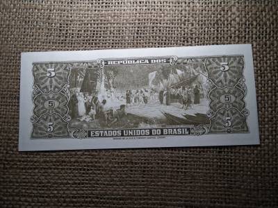 Brazília 5 cruzeiros 1962 - 1964  UNC , alacsony sorszám ! C1