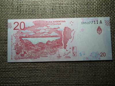 Argentína 20 pesos 2017 UNC , C1