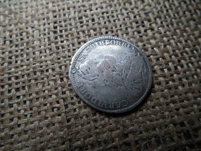 Károly , ezüst XV kreuzer 1740 , 15 krajcár , ritkább , foltozott 