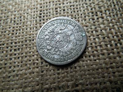 Károly , ezüst XV kreuzer 1740 , 15 krajcár , ritkább , foltozott 