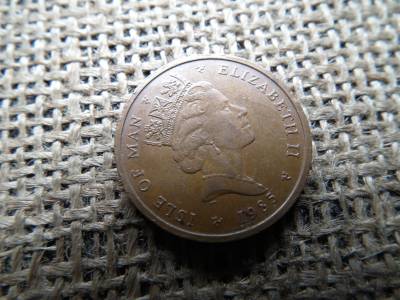 Man - Szigetek 2 penny 1985 , pence . vándorsólyom