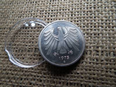 Németország 5 márka 1975 G , mark , BU 