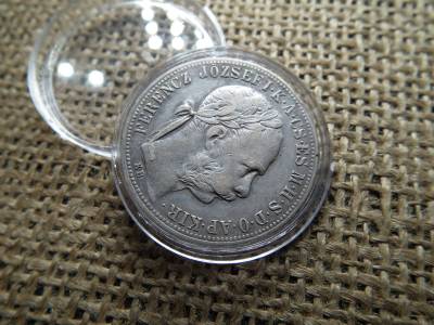Ferenc József , ezüst 1 forint 1884 KB , Körmöcbánya 