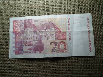 Horvátország 20 kuna 2001 