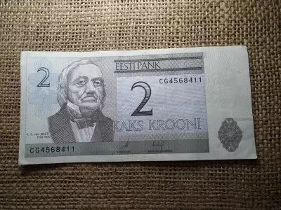 Észtország , 2 korona 2006 , krooni 