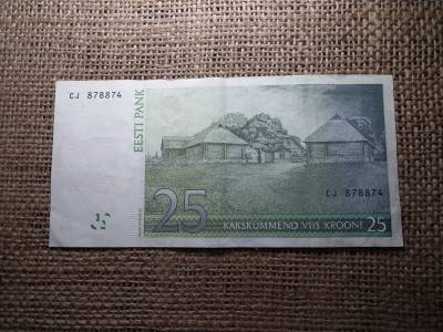 Észtország , 25 korona 2002 , krooni 