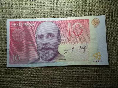 Észtország , 10 korona 2006 , krooni 