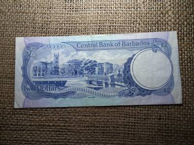Barbados 2 dollars 1980 , dollár 