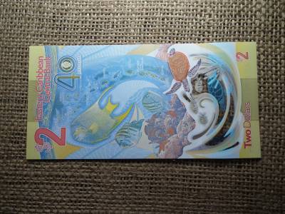 Karibi államok 2 dollár 2023 , A Kelet-karibi Központi Bank 40 éve , UNC 
